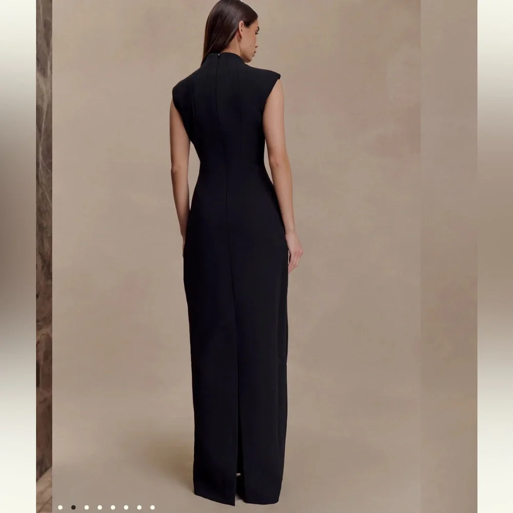 Meshki Michelle Cut Out Maxi Dress - Black - NWT - Picture 4 of 10